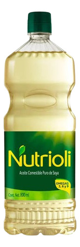 Aceite Nutrioli Puro De Soya 800ml