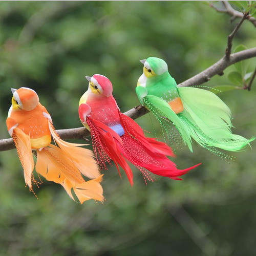 12 Piezas Coloridas Plumas De Espuma Artificial De Aves En