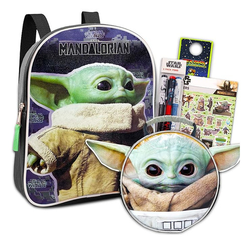 Mochila Baby Yoda Con Juego Lonchera Paquete Con Mochila Bab