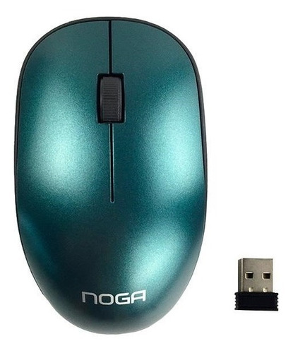 Mouse Noga Ngm-06 Inalambrico Usb Negro Color Verde