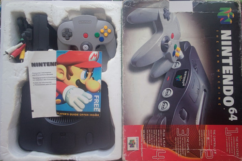 N64 Nintendo 64 Nus-001 100% Genuina +1juego +caja+ 2control