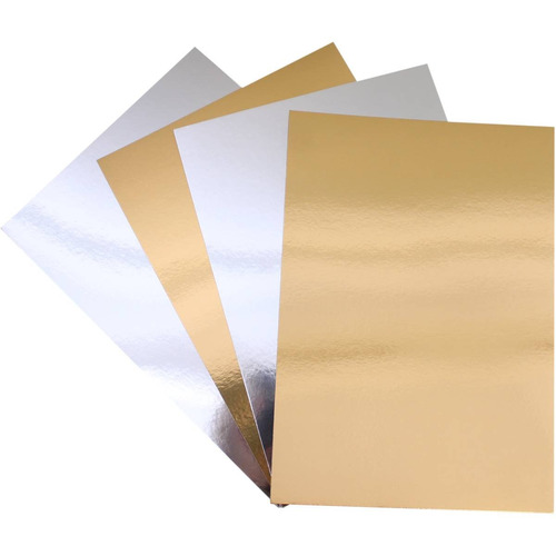 Papel Adhesivo Gold Metalico 135 Grs 20 Hojas A4