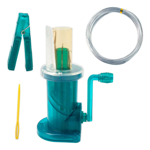 Mini Máquina De Tejer De Plástico Para Bufandas, Verde