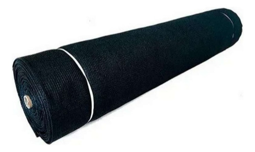 Tejido Media Sombra Negra Al 90% 4mts Ancho X 4mts Largo Negro