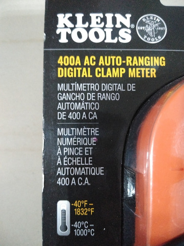 Imagen 4 de 6 de Pinza Amperimétrica Cl220 400a Klein Tools