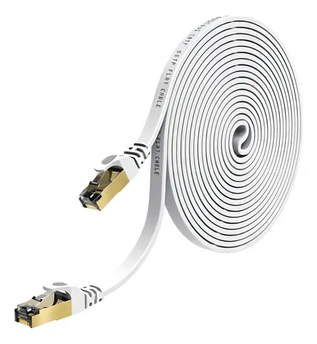 Cable De Red Ethernet Internet 5 Metros Rj45 Cat 7 Plano Una Ganga