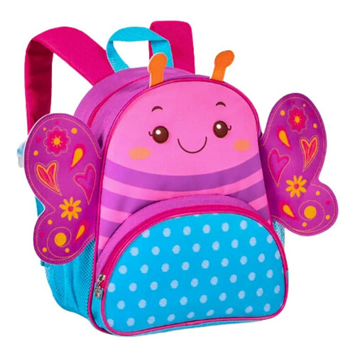 Mochila Costas Borboleta Lilás Infantil Pets Original - Clio