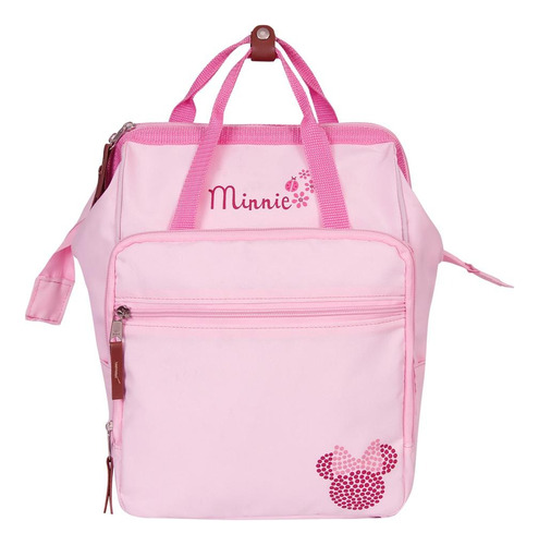 Baby Bag Mochila Minnie Rosa C/trocador Disney Cor Rosa 03764