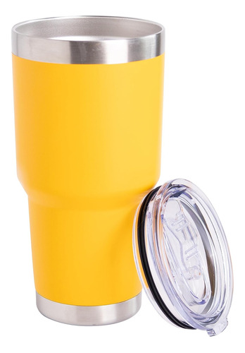 | Vaso Tapa 30oz Amarillo Vaso Aislado Acero Inoxidable...