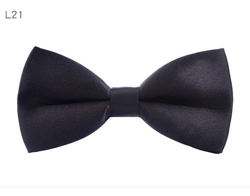 Corbatín Bow Tie Para Hombres Ajustable Negro Sólido