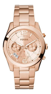 Reloj Fossil Es3885 Analogico Acero Inoxidable Oro Rosa