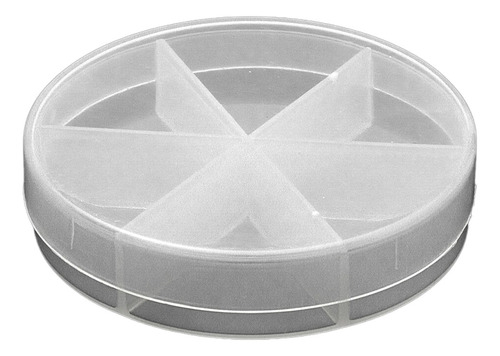 Pastillero Caja Plástica Organizadora 6 Divisiones 85mm X10u