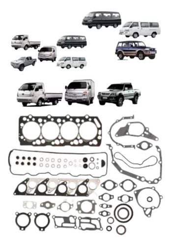 Jogo De Juntas Motor Completa Pajero Hr L200 2.5 8v Mahle