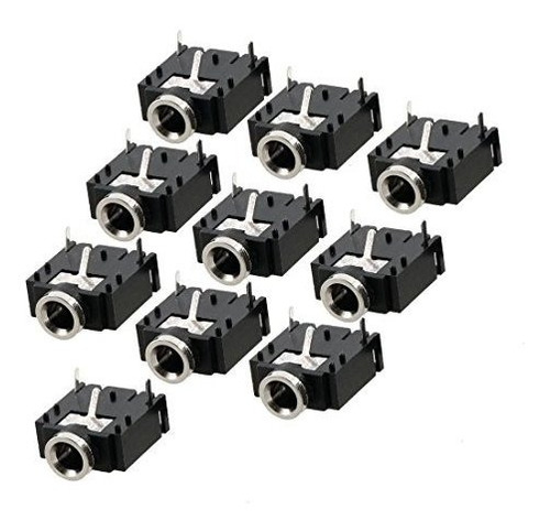 10 Piezas De 3 Pines Pcb Montaje Hembra Conector De Enchufe 