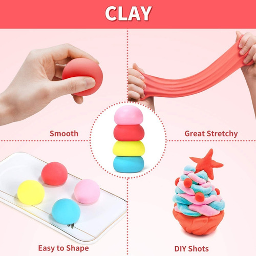 Imagen 5 de 9 de Kit De Slime 110 Piezas Moldes Escarcha Diferentes Texturas