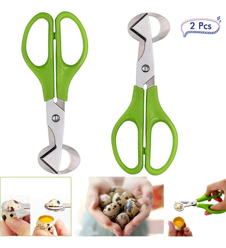 Zh Tijeras Acero Inoxidable Para Cortar Huevos Codorniz,