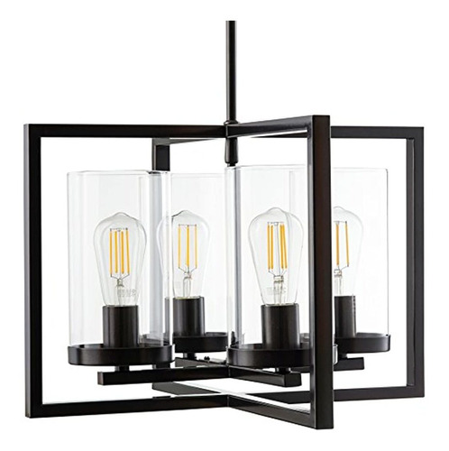 Verona - Colgante Para Padres, Negro, Ll-ch18-6db-led