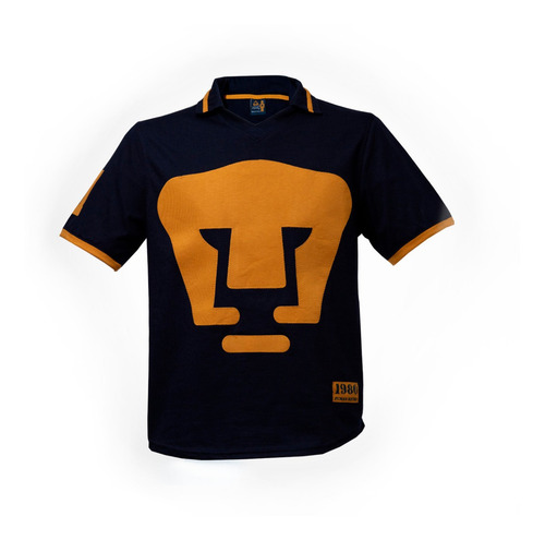 Playera Pumas Retro 1980 Azul/oro