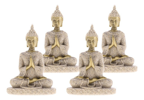 4 Unids De Estatuilla De Buda De Para Estatua De