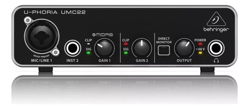 Interfaz de audio Behringer U-Phoria UMC22 2.ª  gen