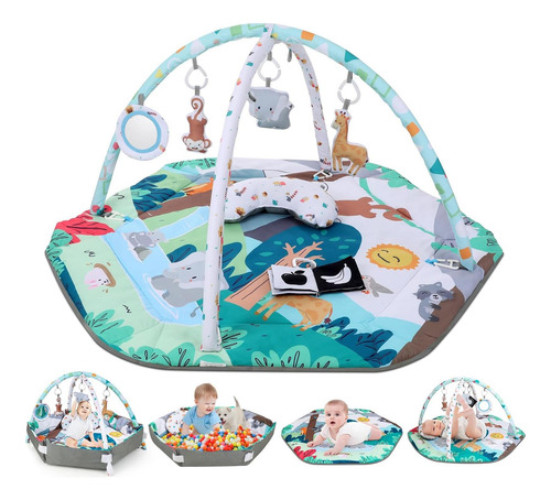 Lilian & Gema Baby Play Gym Mat, Mat De Tiempo De Abdominaci