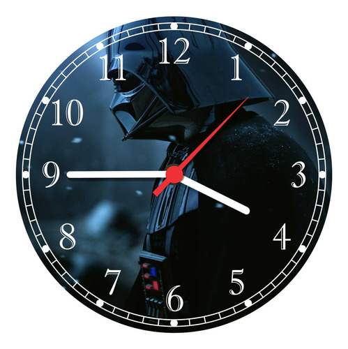 Relógio De Parede Star Wars Darth Vader Gg 50 Cm 010