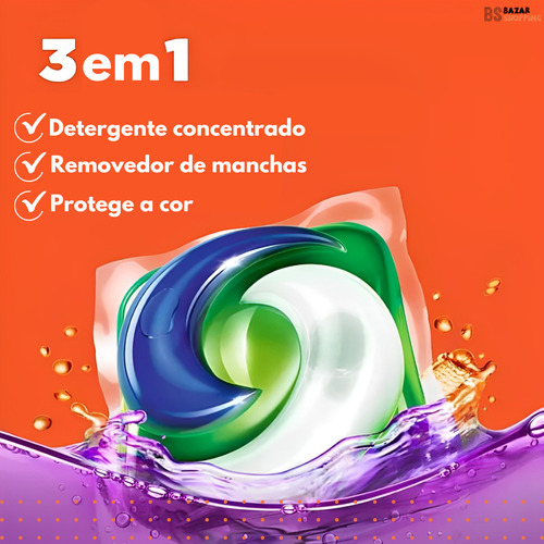 Sabão Para Roupas Tide Pods Spring Meadow 39 Capsulas 3em1