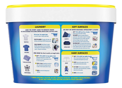 Oxi Clean Quitamanchas Ropa 1.36kg | Versátil Y Potente