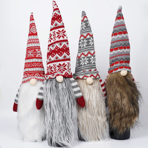 Cubiertas De Vinos Gnome De Navidad 4 Paquete Tomte Tomte Bo