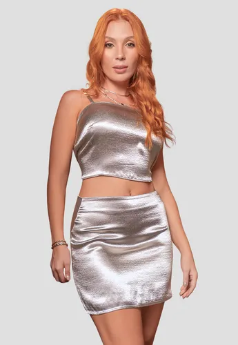 Conjunto Mujer Plateado Atypical 105048