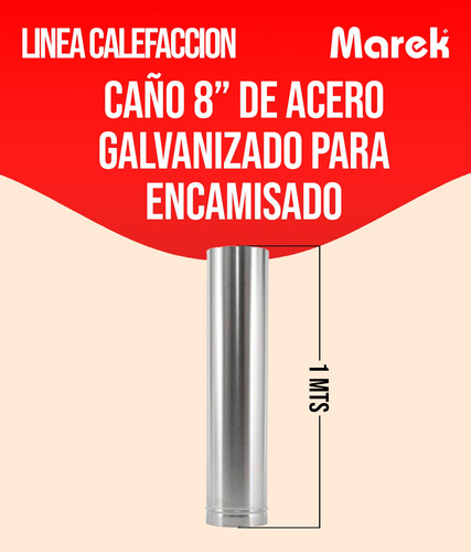 Caño 8 Pulgadas Acero Galvanizado