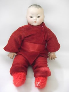 B. Antigo - Raríssimo Bebê Ou Boneca Oriental Dolls Biskui
