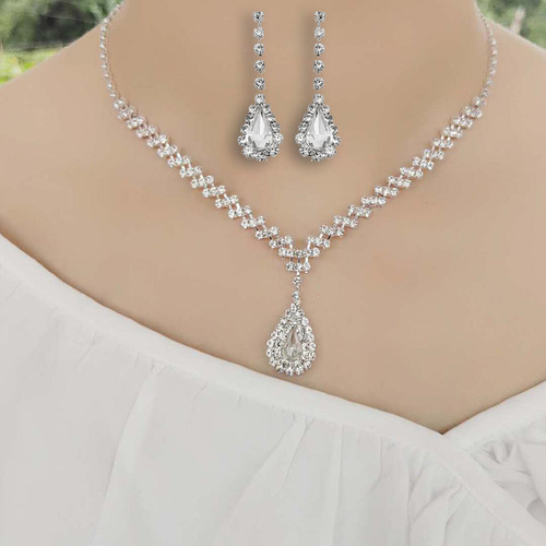 Conjuntos De Joyas De Boda Conjunto De Aretes De Collar De