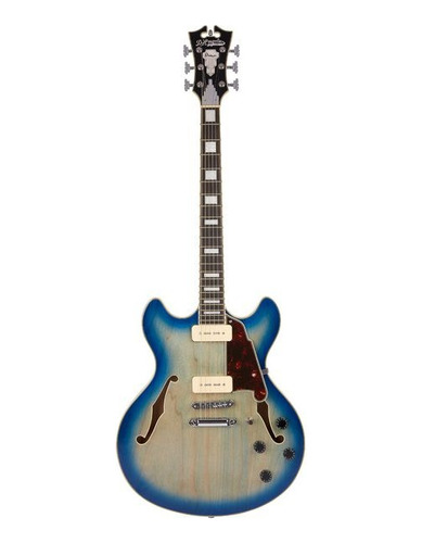 D Angelico Guitars Premier Dc Boardwalk P90s Blue Burst