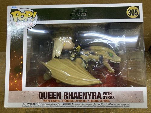 Queen Rhaenyra Dragon Syrax 305 House The Dragon Funko Pop