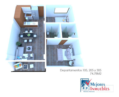 Departamento En Venta Torre Azara León, Gto. 72 M2