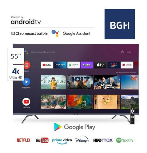 Smart TV LED 55" BGH B5522US6A Android