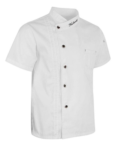 Unisex Chef Casacos Camisa De Manga Corta