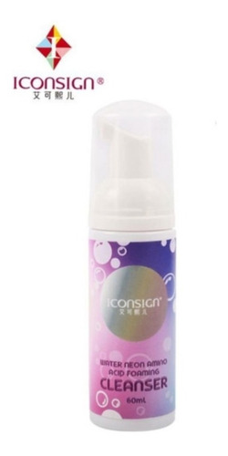 Shampoo Para Pestañas Cleansing Foam Iconsign Color Blanco