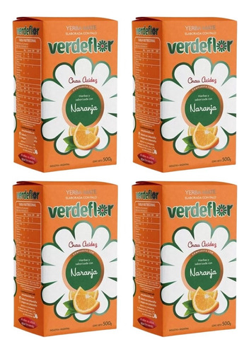 Yerba Mate Verde Flor Naranja 2 Kilos