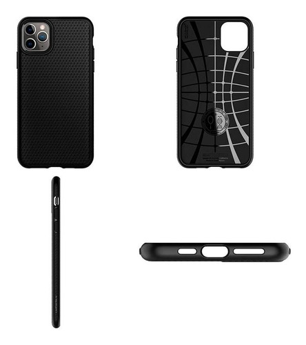 Funda Spigen Liquid Air Armor para Apple iPhone 11 de 6,1 pulgadas, color negro