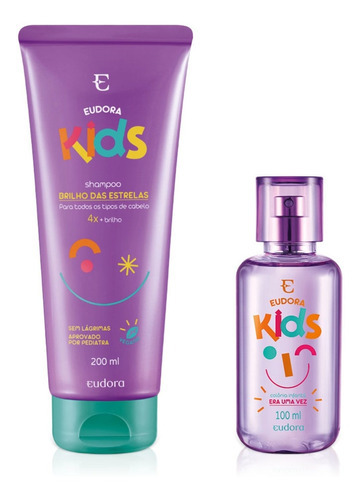  Kit Eudora Kids Era Uma Vez: Colônia Infantil + Shampoo