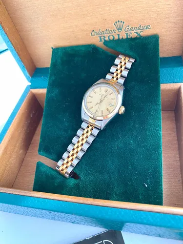 Rolex Dama 6917 Combinado 18 K Año 1979 Con Caja Y Papeles (Usado)