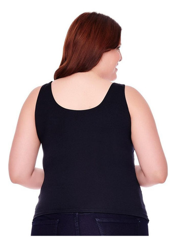 143395 Top Blusa Ilusion Plisada Ajustada Escote Extra Suave
