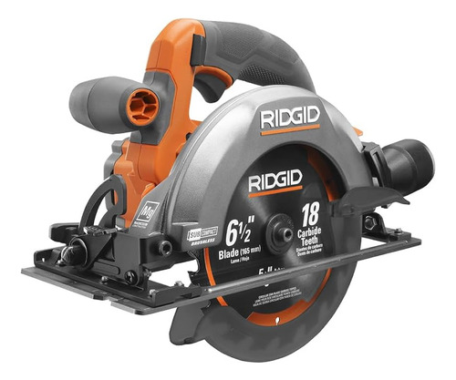 Sierra Circular Ridgid, 18v, S/carbones, Sin Bateria