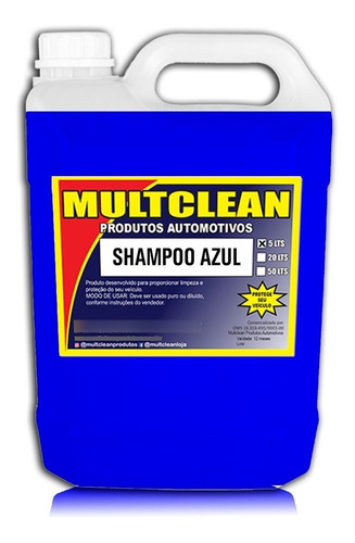 Shampoo Ducha Azul Espuma Azul Resinado Com Carnaúba