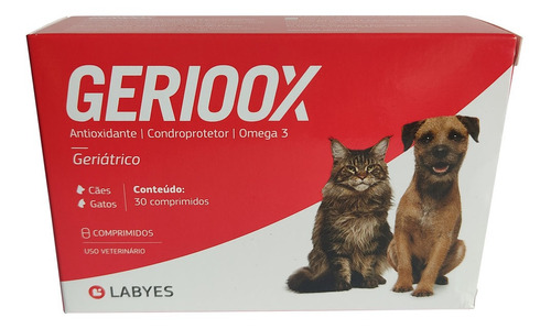 Antioxidante Condroprotector Con Omega 3 Gerioox Perro Gato