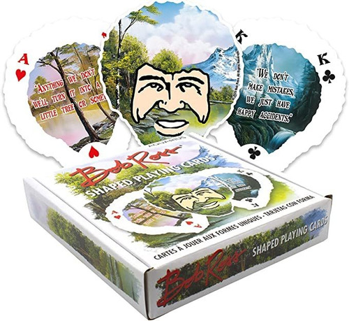 Aquarius Bob Ross - Juego De Cartas Con Forma De Bob Ross, .