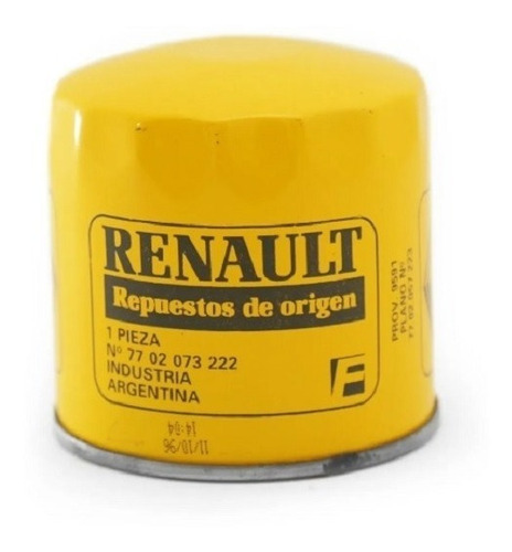 Filtro Aceite Renault 18 2.0 Hasta 1984 Original