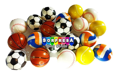 20 Pelotas Esponja Antiestres Para Fiesta Regalo Piñata Bolo
